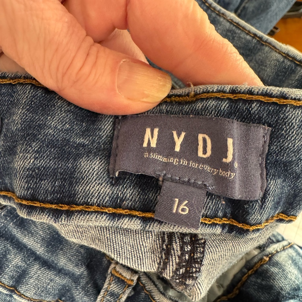 NYDJ Women's High Rise Skinny Jeans - Medium Blue Denim - Picture 3 of 8